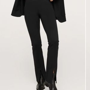 Mango Split Hem Leggings